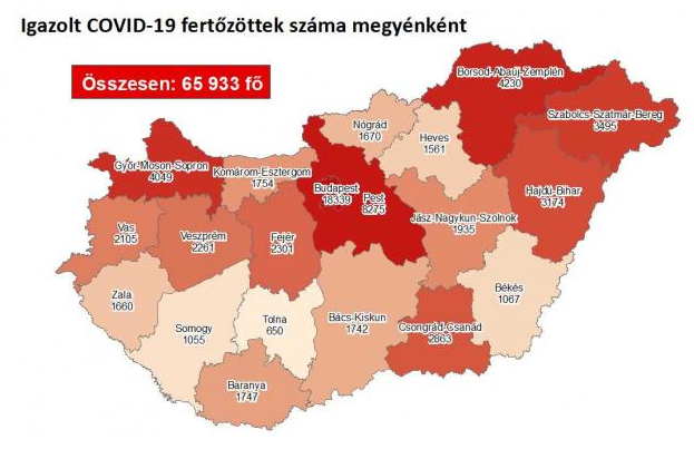 2291 fővel emelkedett a beazonosított fertőzöttek száma