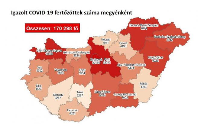 4397 fővel emelkedett a beazonosított fertőzöttek száma 