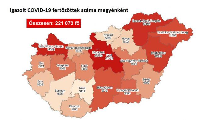 3951 fővel emelkedett a beazonosított fertőzöttek száma