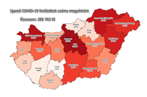 1893 fővel emelkedett a beazonosított fertőzöttek száma 