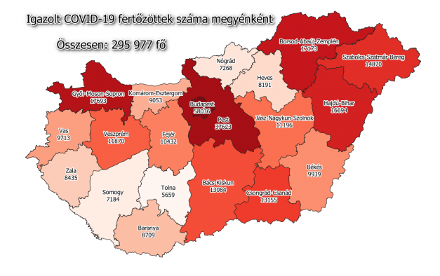  4428 fővel emelkedett a beazonosított fertőzöttek száma