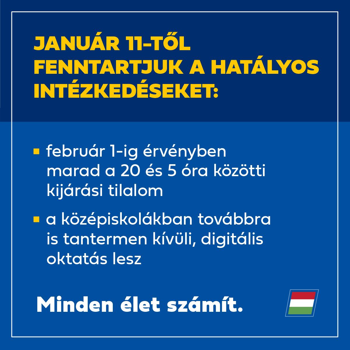 Február 1-jéig meghosszabbítják a korlátozó intézkedéseket hazánkban