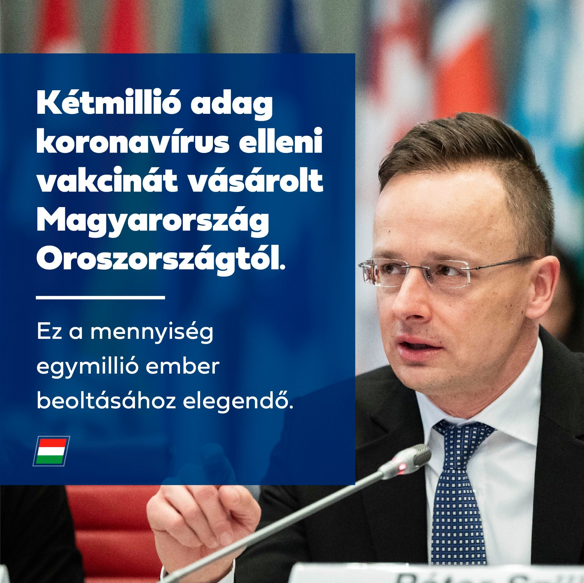 Egymillió ember beoltásához elegendő orosz vakcinát vásárolt az ország