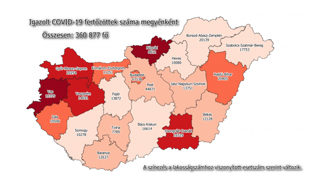 459 fővel emelkedett a beazonosított fertőzöttek száma