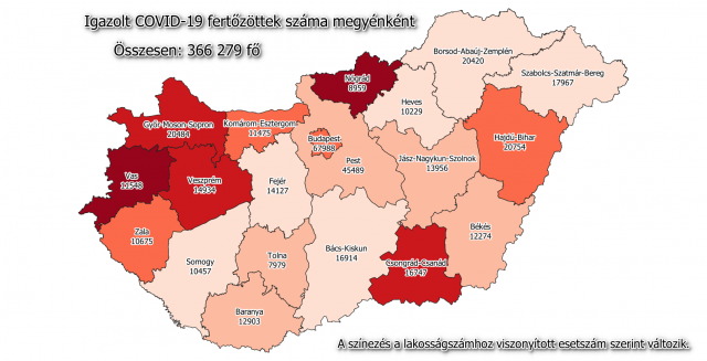 Meghalt 89 beteg, 1370-nel nőtt a fertőzöttek száma Magyarországon