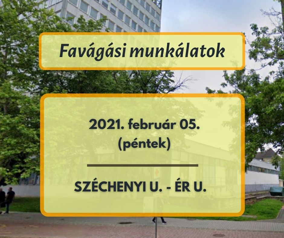  Favágási munkálatok a Széchenyi utca – Ér utca találkozásánál 