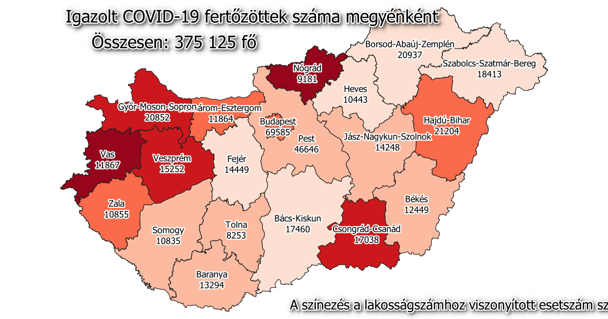 1561 fővel emelkedett a beazonosított fertőzöttek száma 