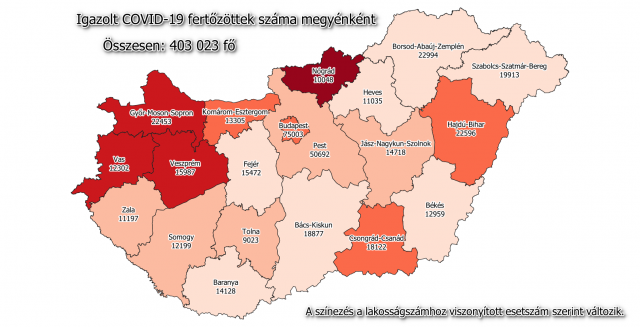 2912 fővel emelkedett a beazonosított fertőzöttek száma és elhunyt 47 