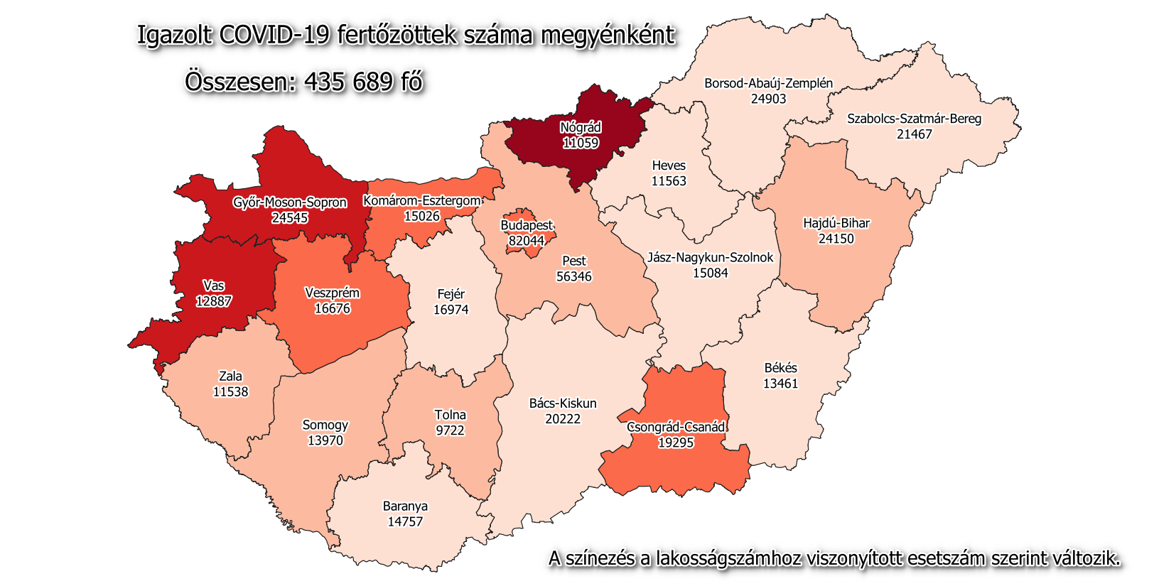 Több mint 721 ezer a beoltottak száma, 2764 az új fertőzött és elhunyt 130 beteg