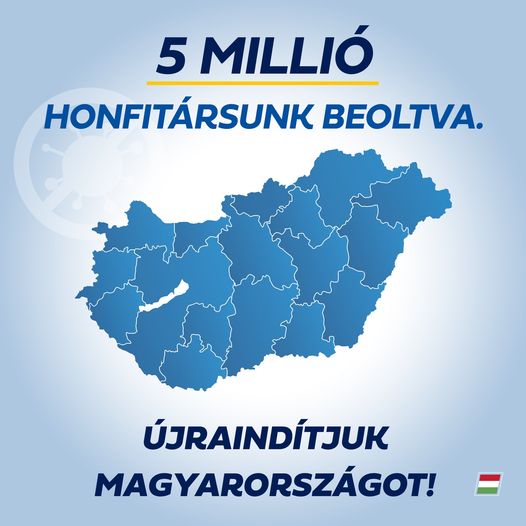 Megvan az ötmilliomodik beoltott!