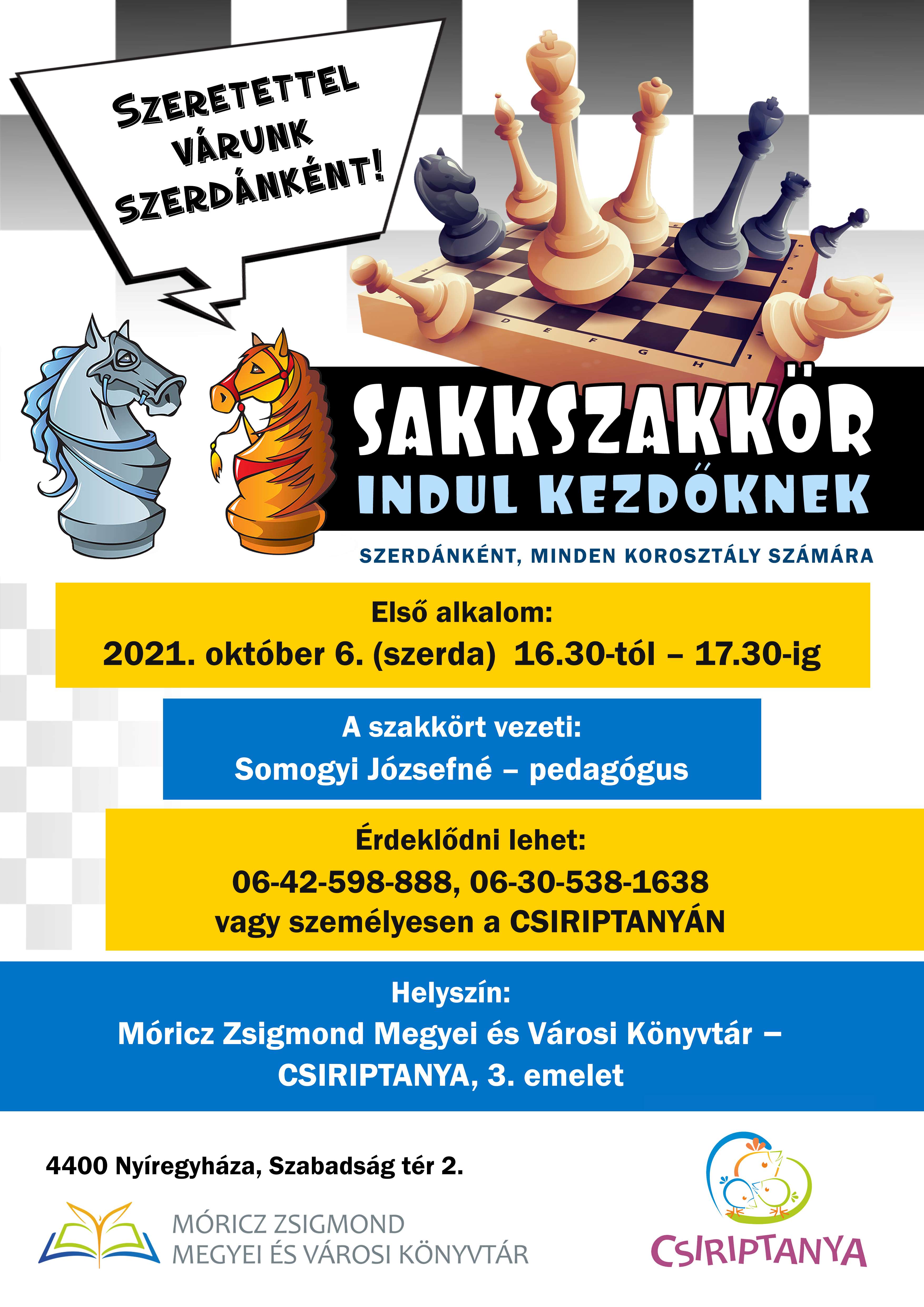 Sakkszakkör kezdőknek