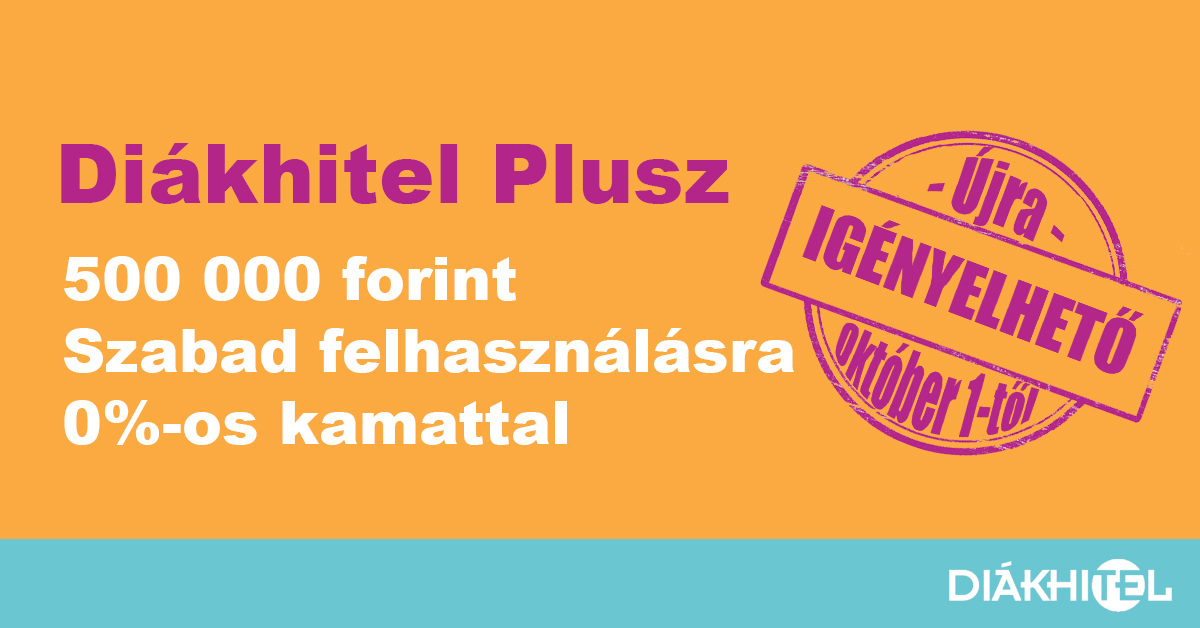 Péntektől újra igényelhető a Diákhitel Plusz