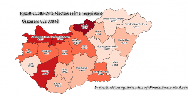 Elhunyt 45 beteg, 4039 új fertőzöttet találtak Magyarországon