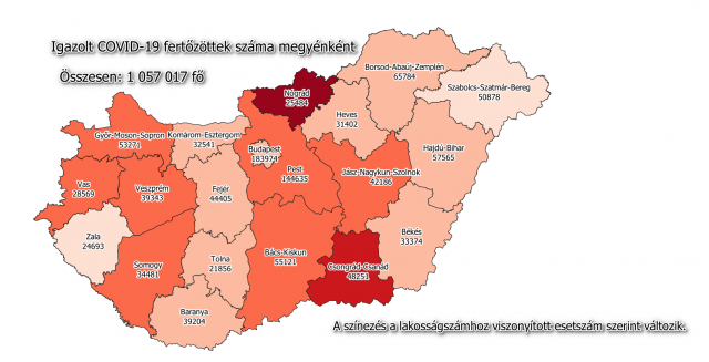 Elhunyt 185 beteg, 12 165 új fertőzött Magyarországon