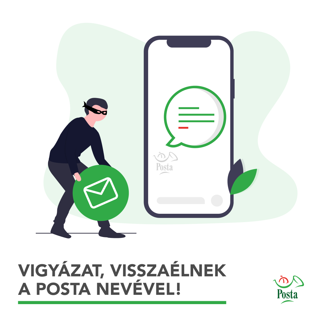 Adathalász emailre és sms-re figyelmeztet a Magyar Posta