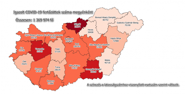 14 890 az új fertőzöttek száma Magyarországon és elhunyt 85 beteg