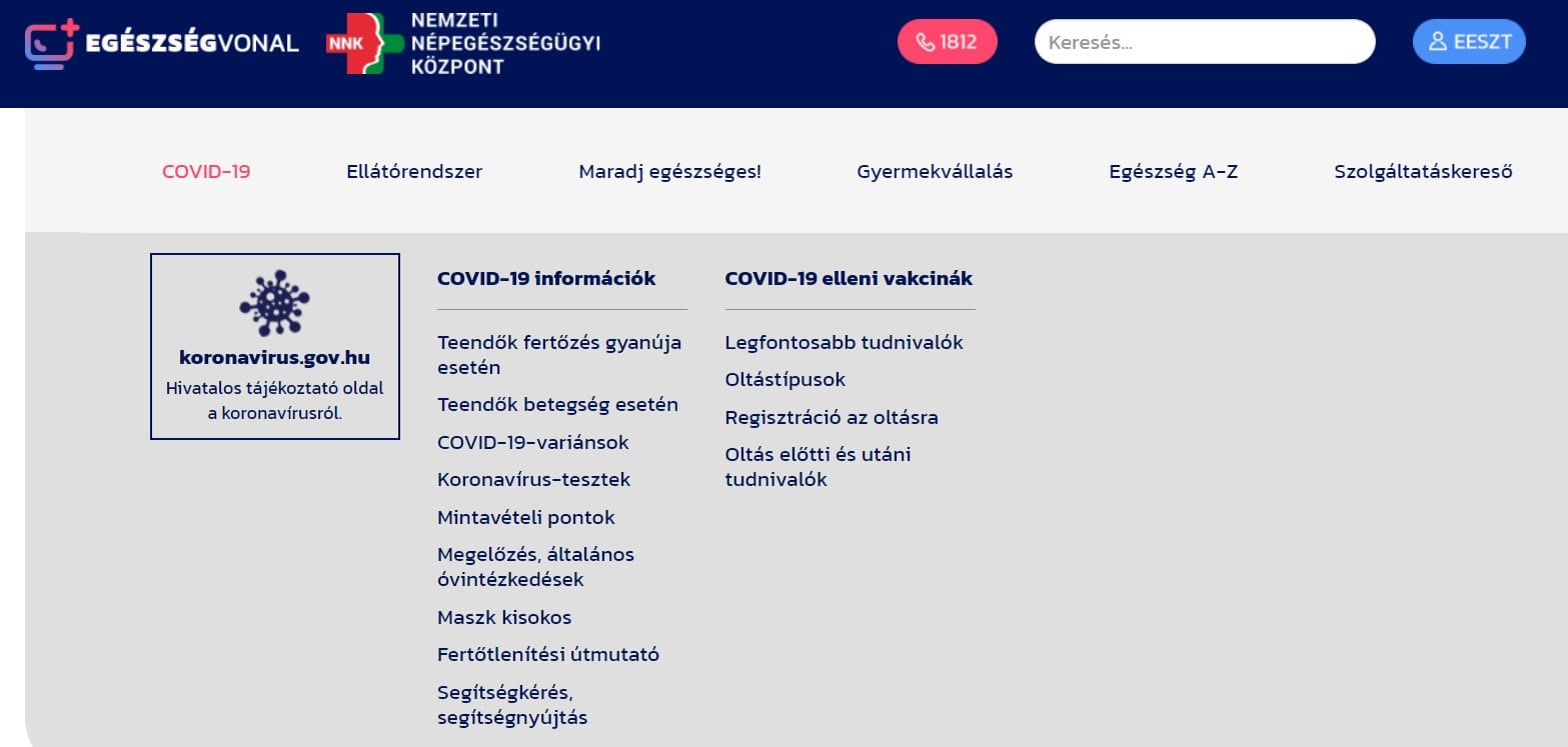 Egészségvonal váltja a koronavírus-zöldszámot