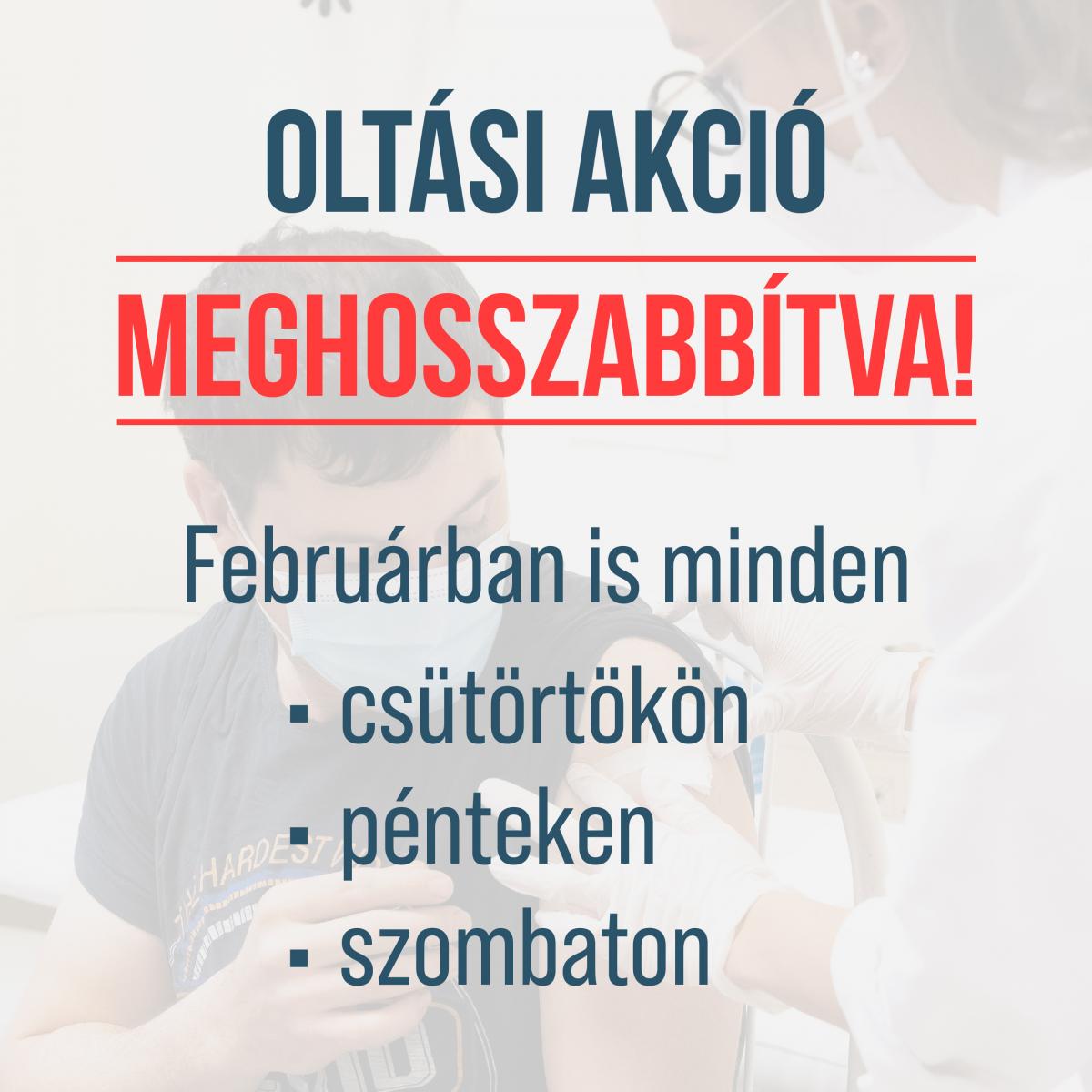 Ezen a héten is folytatódik az oltási akció