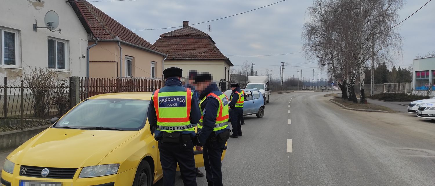 Közlekedésrendészeti ellenőrzés Demecserben és Kemecsén