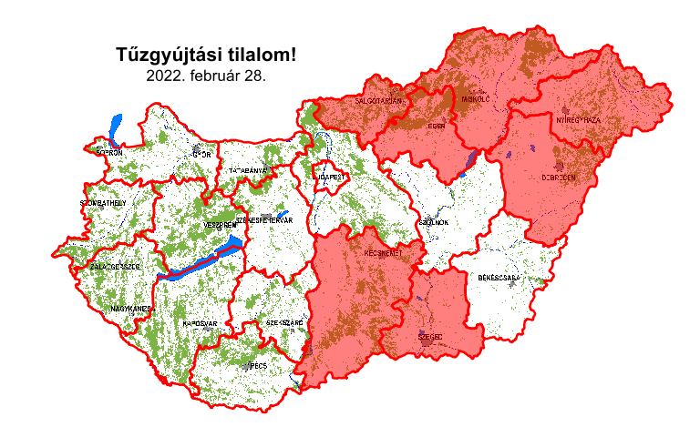 Megyénkben is tuzgyújtási tilalmat rendeltek el szombattól