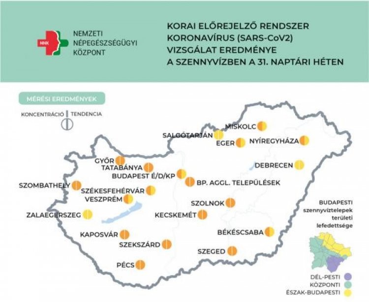 Továbbra is emelkedik a szennyvízben a koronavírus koncentrációja