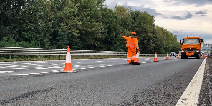 Karbantartást végeznek az M3-as autópályán