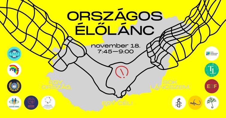 Országos élőlánccal indul a november 18-i sztrájknap is