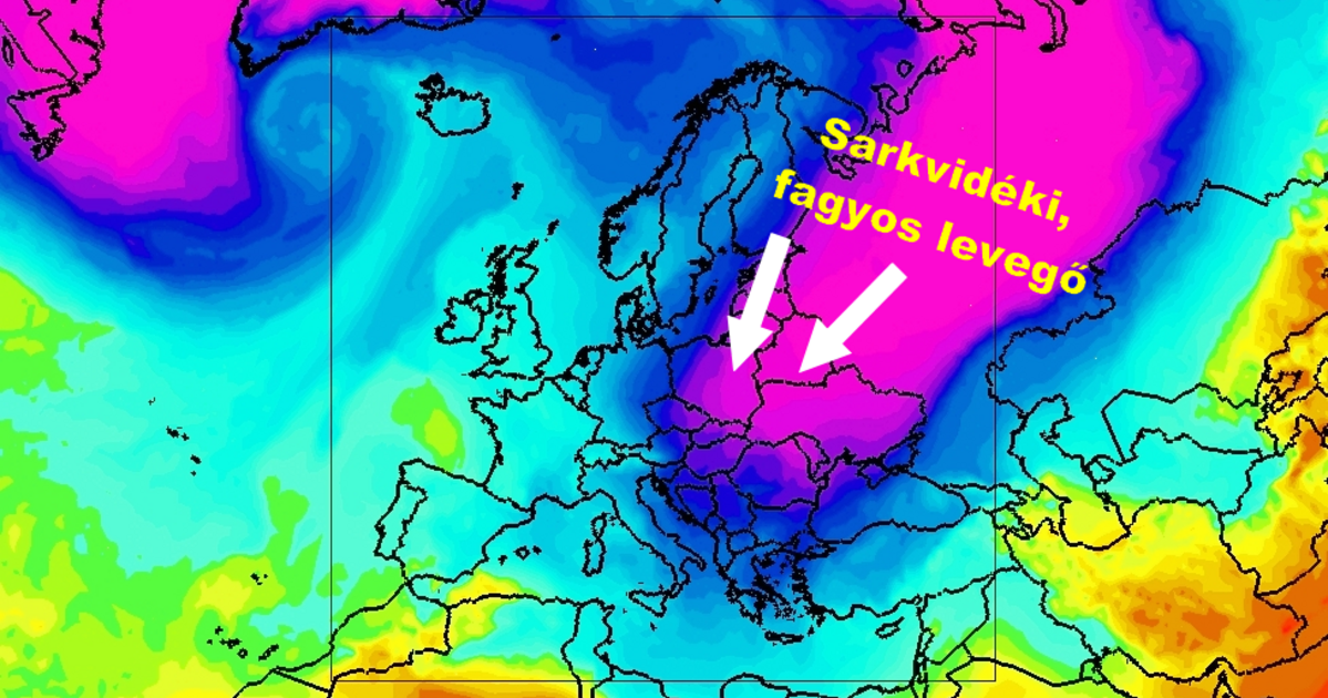 Hétvégére sarkvidéki eredetű légtömeg érkezik