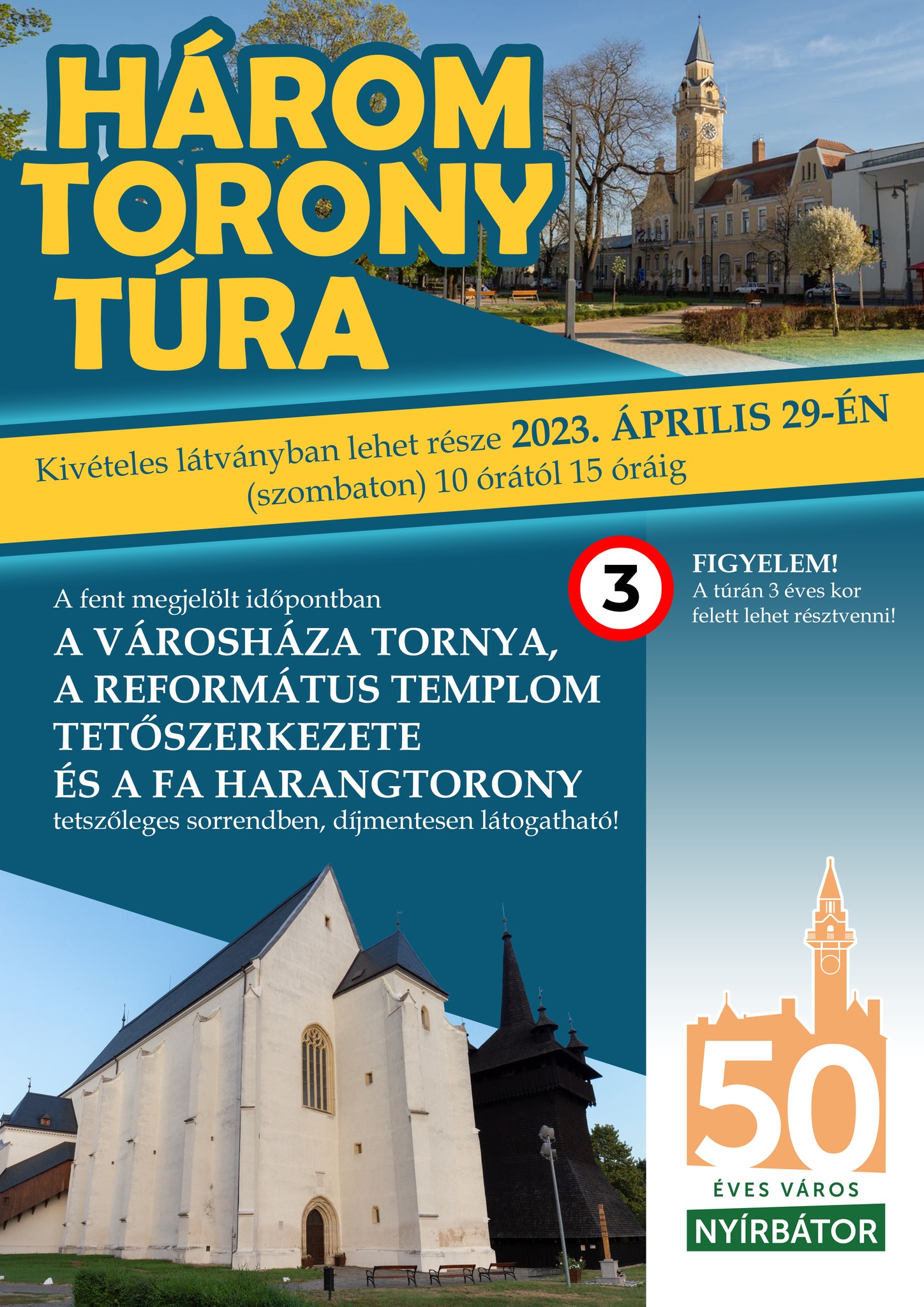 Újra lesz Három torony túra Nyírbátorban