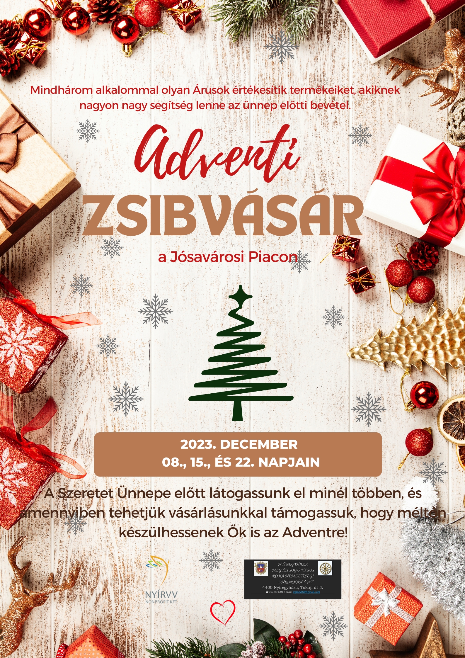 Adventi Zsibvásár lesz a Jósavárosi Piacon