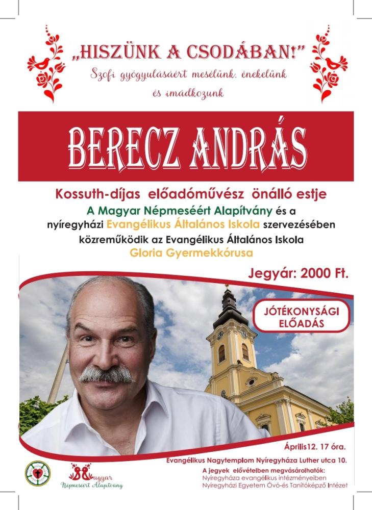 Különleges premierre készül Nyíregyházán Berecz András