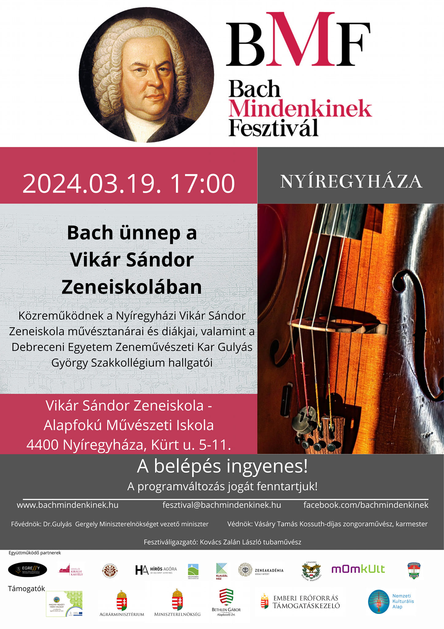 Országos fesztivál, Bach ünnep a Vikárban