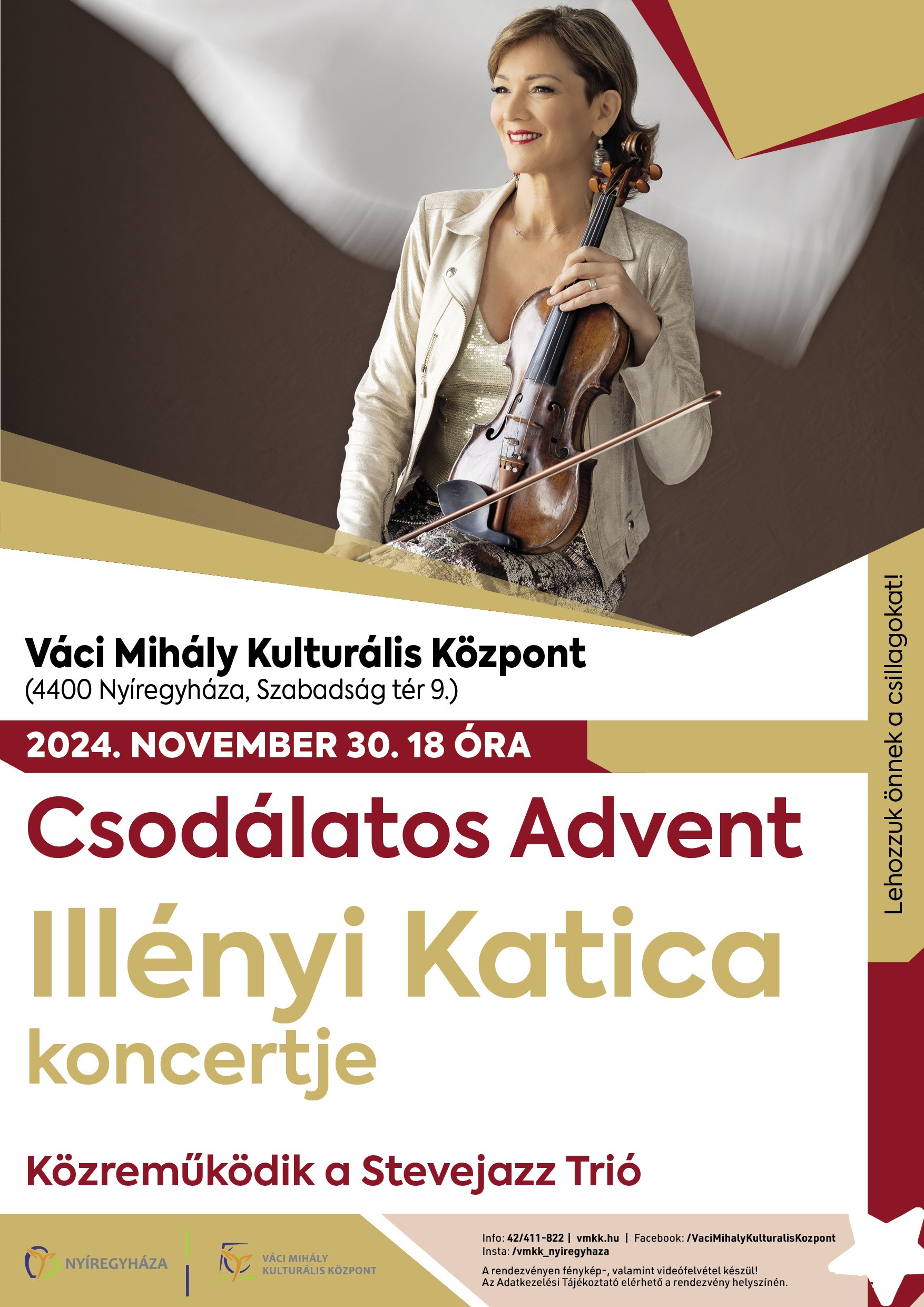 Csodálatos Advent - Illényi Katica koncertje Nyíregyházán