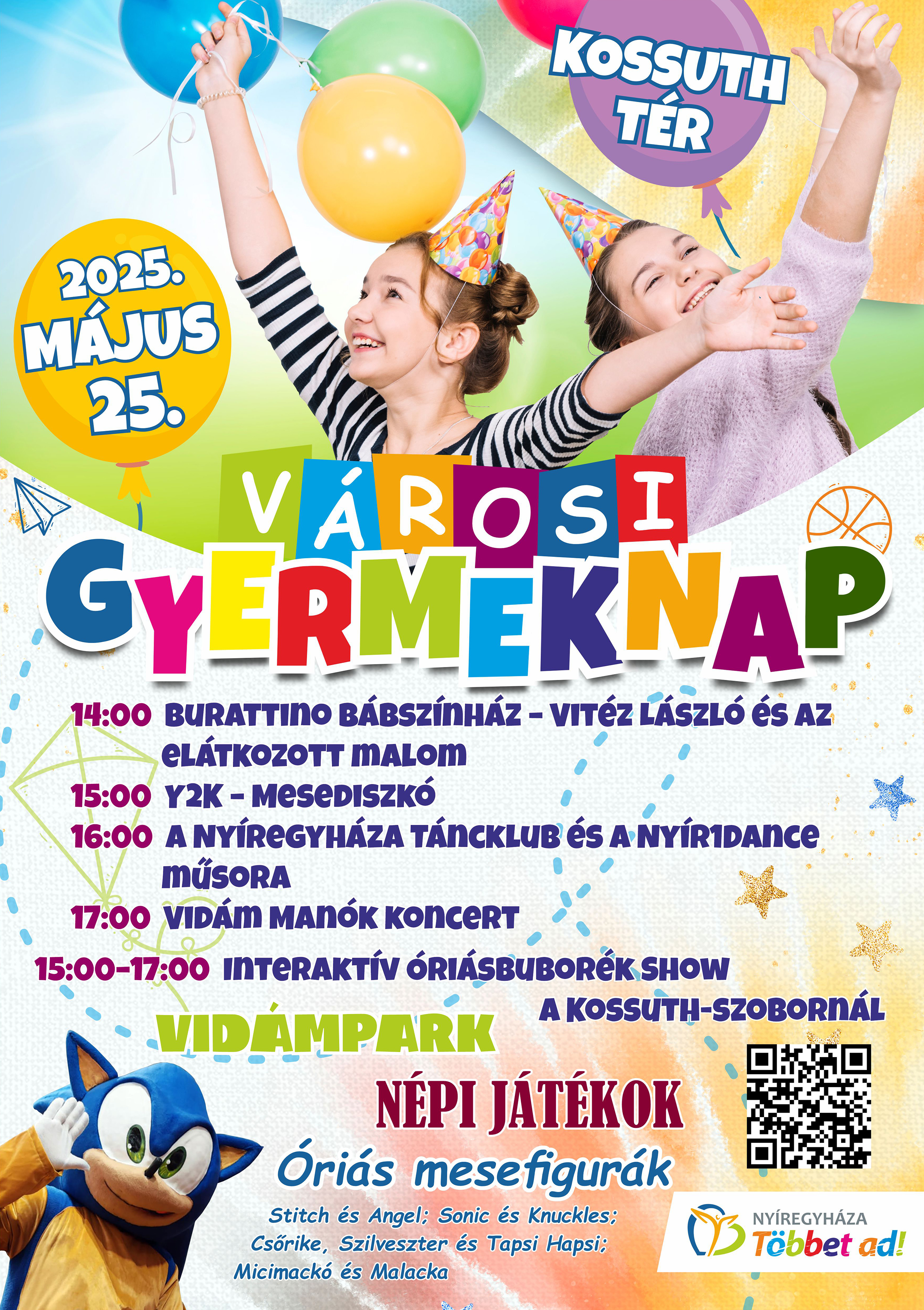 Gyereknap Nyíregyházán – vasárnap a Kossuth téren