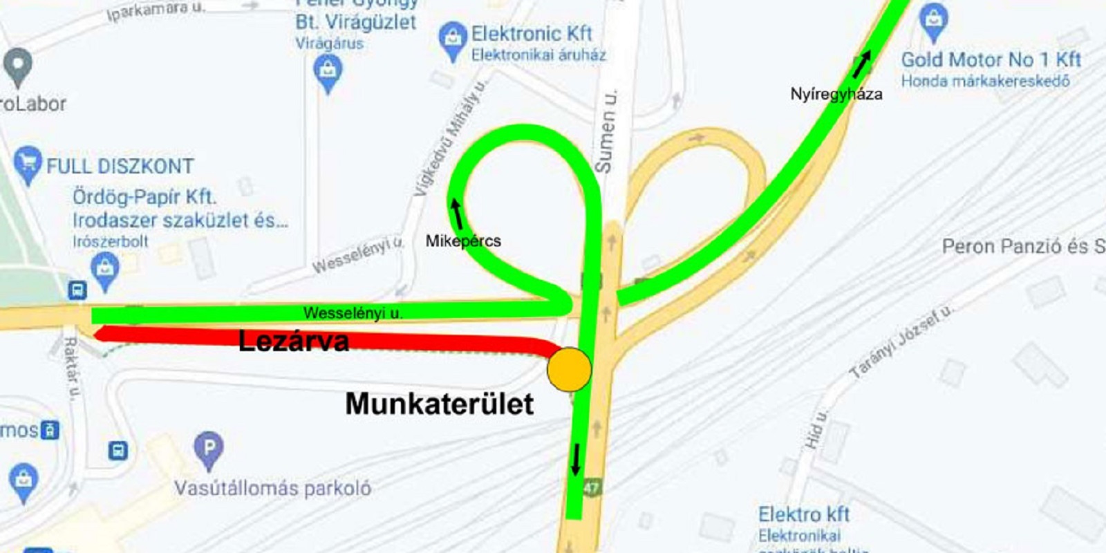 Lezárják a Homokkerti felüljáró Petőfi téri felhajtóját