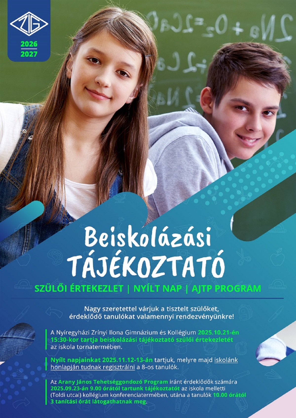 Tájékoztató szülői értekezlet a Zrínyiben