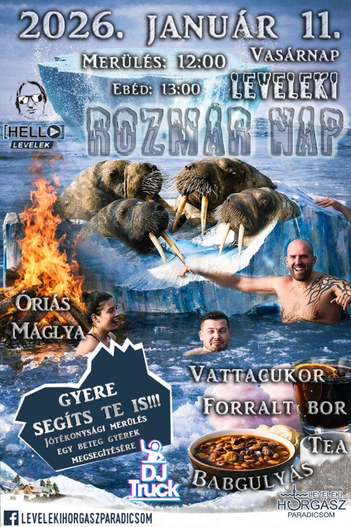 Vasárnap újra Rozmár nap Leveleken