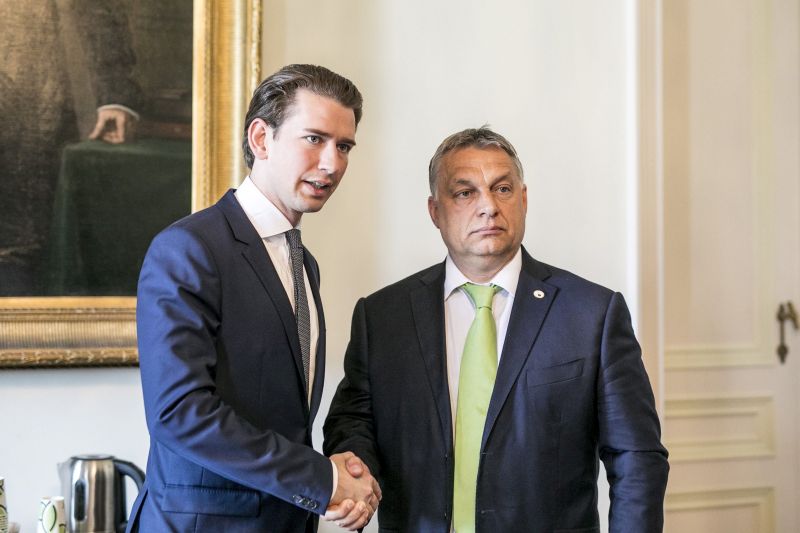 A mai napon találkozik Orbán Viktor miniszterelnök Sebastian Kurz osztrák kancelláral