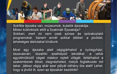 Szakmák éjszakája Nyíregyházán