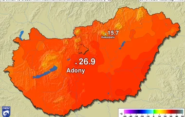 Melegrekordok dőltek meg vasárnap