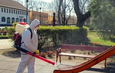 Nagykállóban is fertőtlenítik az utcákat, a tereket