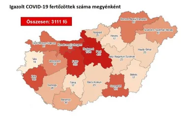 3111 főre nőtt a beazonosított fertőzöttek száma és elhunyt 10 krónikus beteg