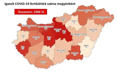 Közelít a 3600-hoz a beazonosított fertőzöttek száma és elhunyt 3 idős krónikus beteg