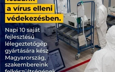 Elindul a magyar fejlesztésű lélegeztetőgép gyártása Magyarországon