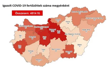 4014 főre nőtt a beazonosított fertőzöttek száma, és elhunyt 2 idős, krónikus beteg