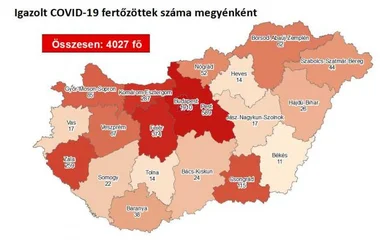 10 fővel nőtt a beazonosított fertőzöttek száma, és elhunyt egy 37 éves férfi