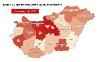 Magyarországon 9 fővel emelkedett a beazonosított fertőzöttek száma és elhunyt egy 39 éves krónikus