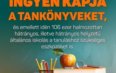 Ingyenes tanszercsomagot kapnak a rászoruló iskolások