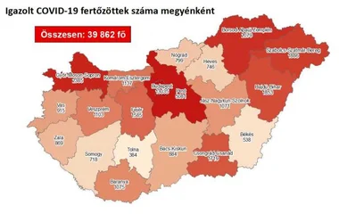 1025 fővel emelkedett a beazonosított fertőzöttek száma 