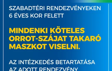 Kötelező a maszkviselés a szabadtéri rendezvényeken is